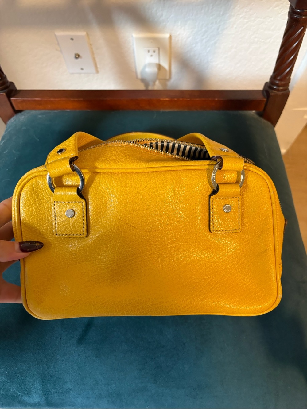 Kate Spade Yellow Leather Top-Handle Women's Bag